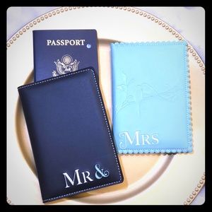 Mr. & Mrs. Passport Covers — Newlyweds Honeymoon